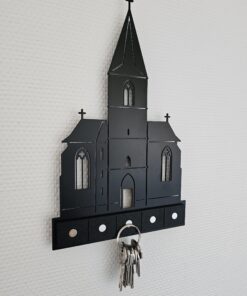 Alternative view of Die St. Antonius Kirche von Bedburg-Hau - Schlüsselbrett