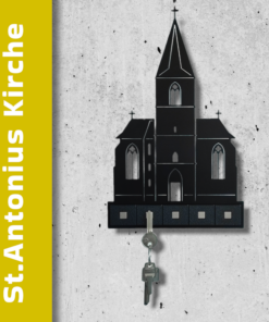 Die St. Antonius Kirche von Bedburg-Hau - Schlüsselbrett