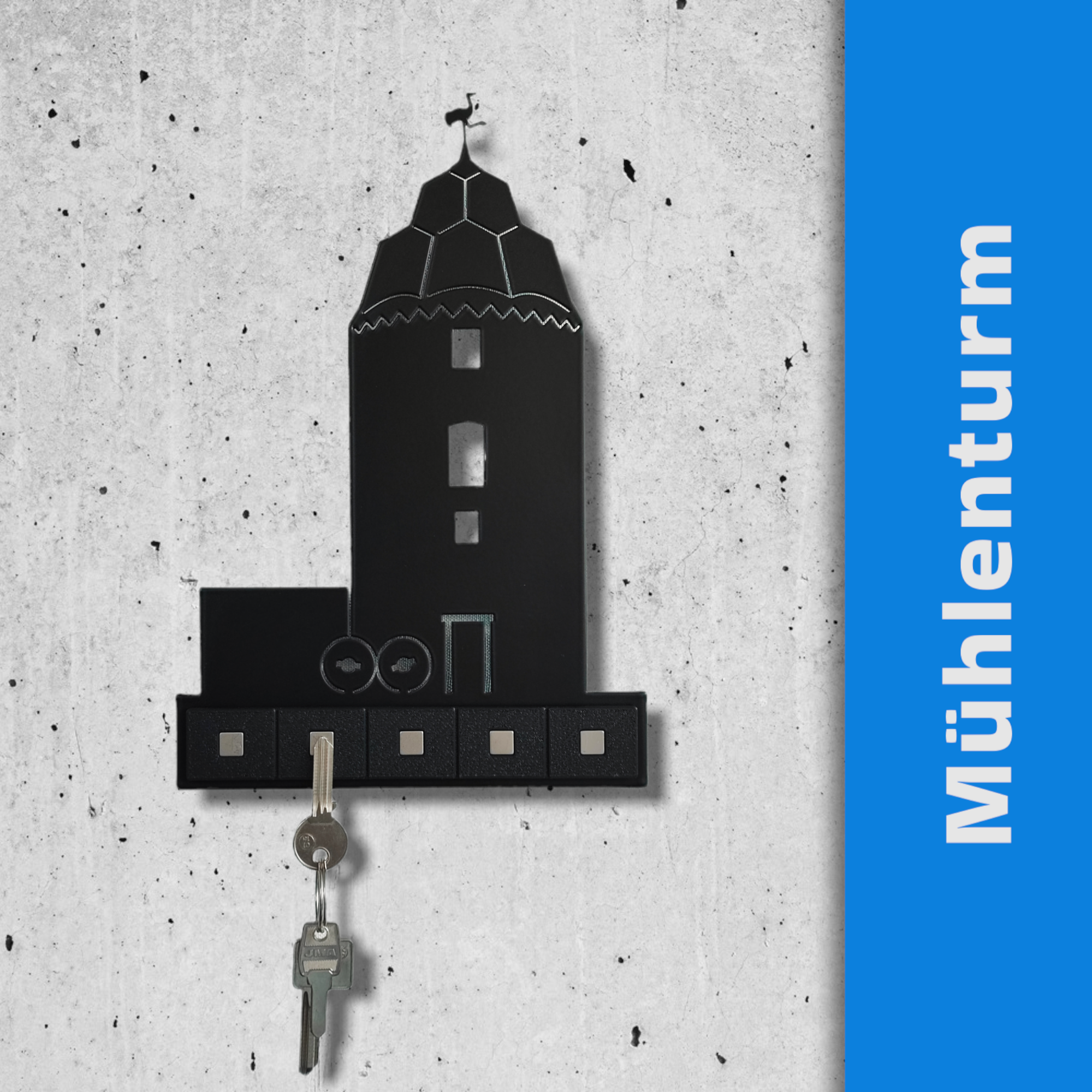 Der Mühlenturm von Kranenburg - Schlüsselbrett